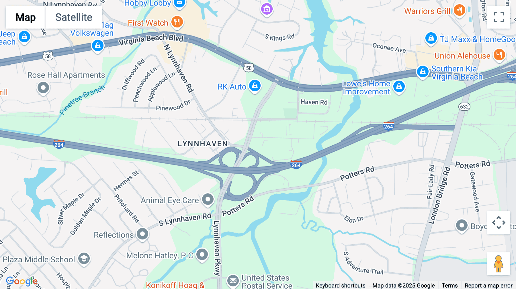 Click for interative map of 2697 Dean Drive, 1st Floor, Virginia Beach