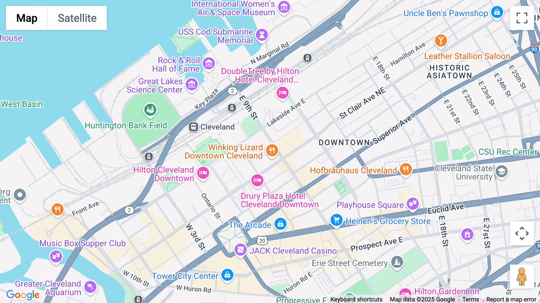 Click for interative map of 1300 East 9th Street, Suite 1210, Cleveland