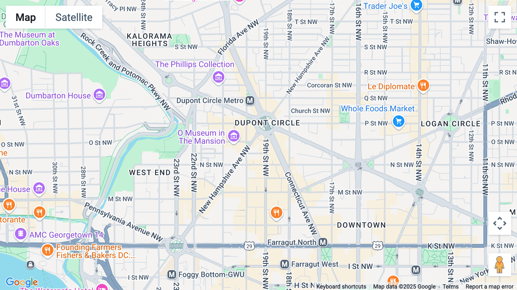 Click for interative map of 1333, New Hampshire Avenue Northwest, Washington