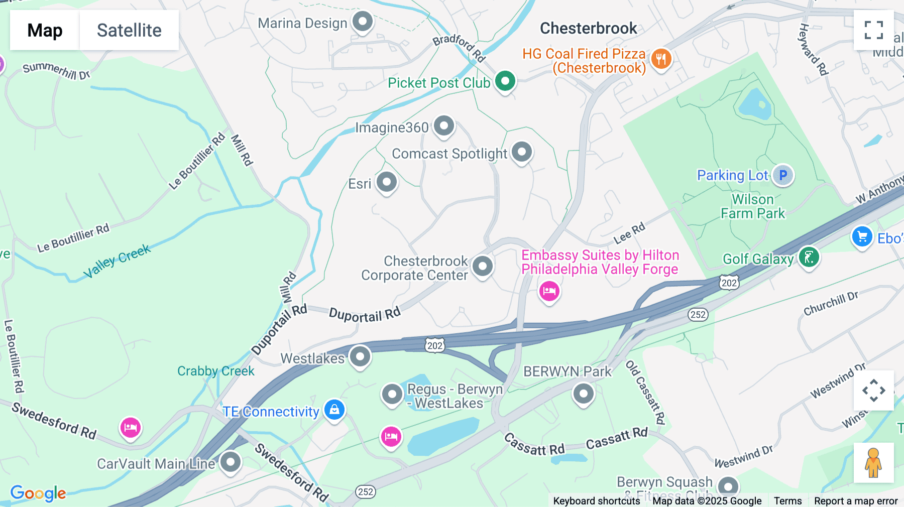 Click for interative map of 851 Duportail Road, 2nd Floor, Chesterbrook