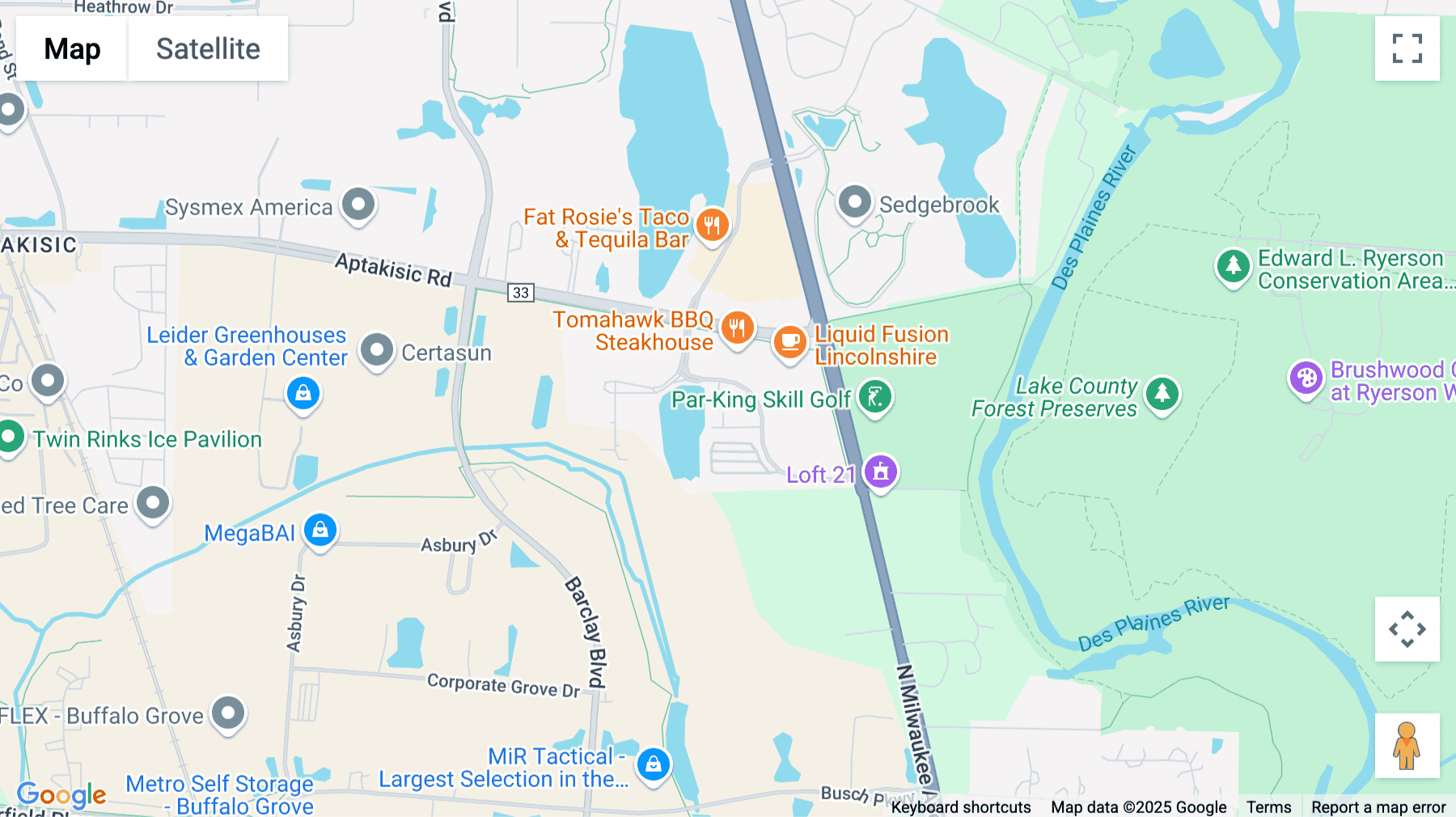 Click for interative map of 250, Parkway Drive, Suite 150, Lincolnshire