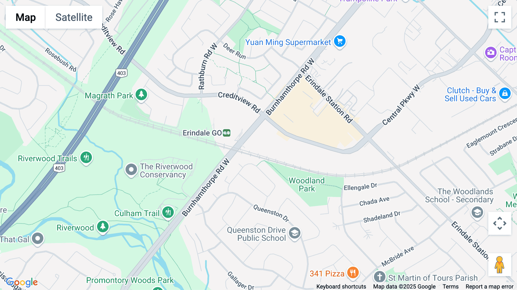 Click for interative map of 1290 Central Parkway West 11th Floor Suite 1100, Mississauga