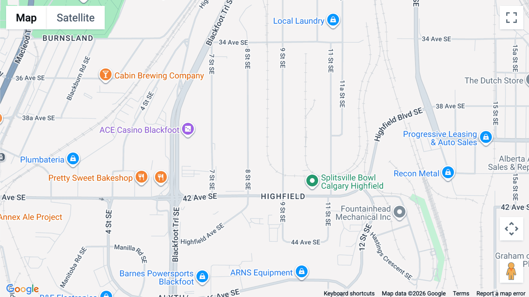 Click for interative map of 4121 23B Street NE, Calgary