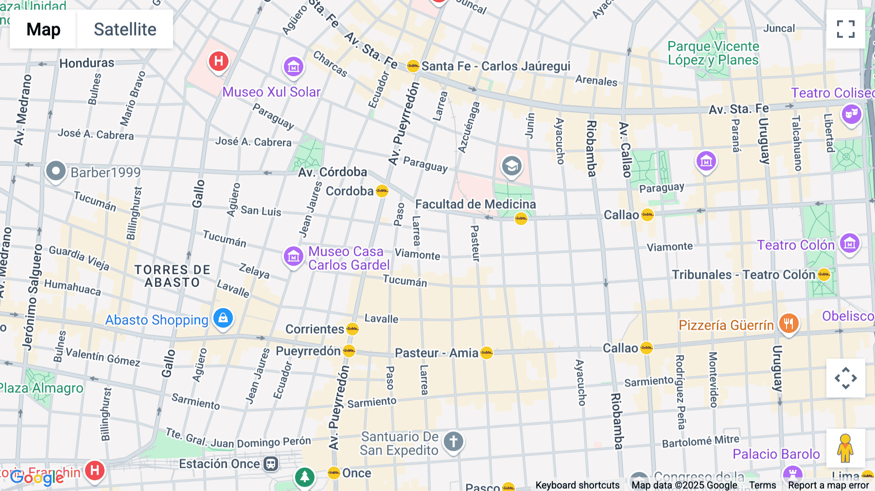 Click for interative map of Azcuenaga 714, Buenos Aires