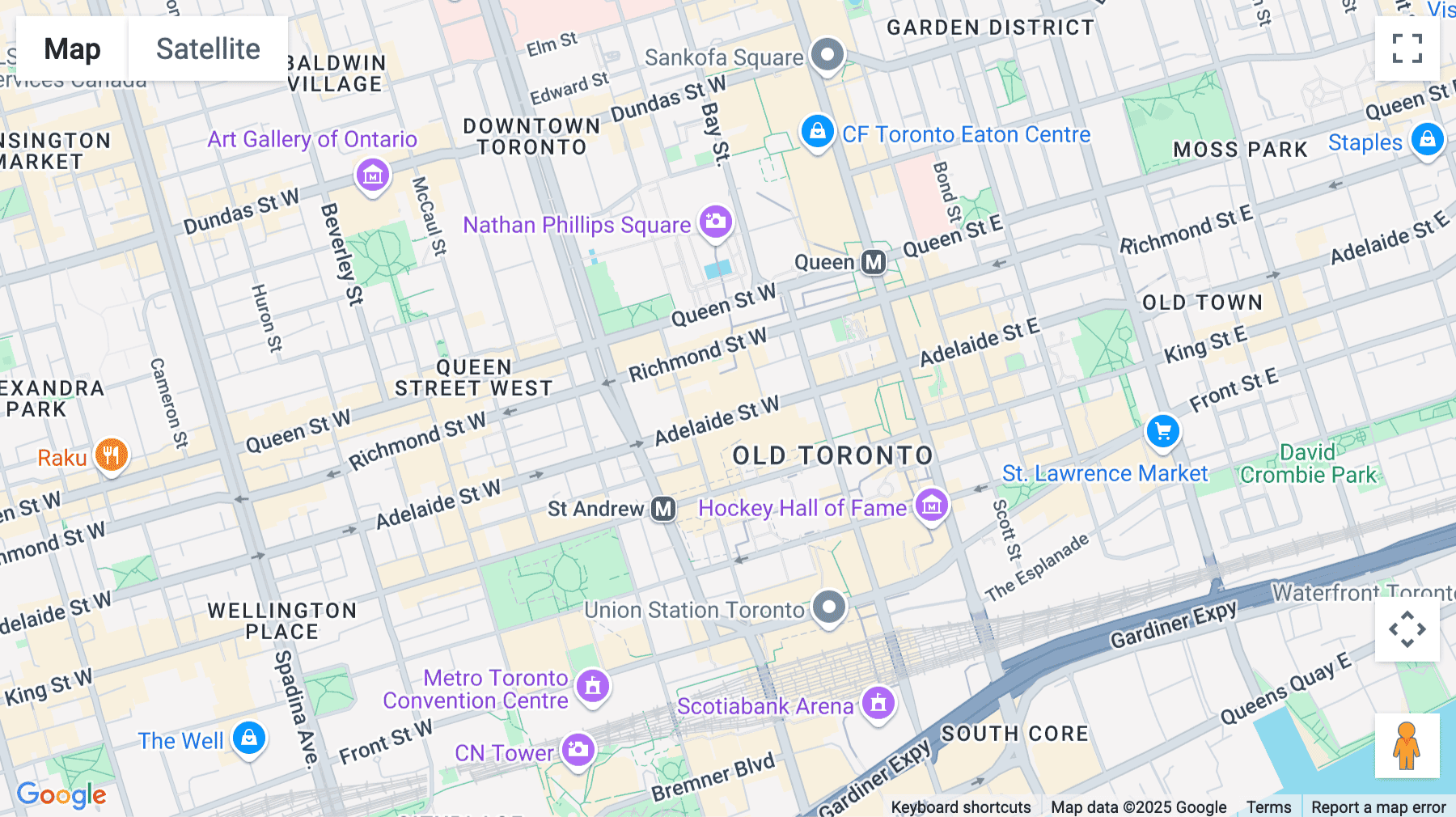 Click for interative map of 120 Adelaide Street West, Suite 2500, Toronto