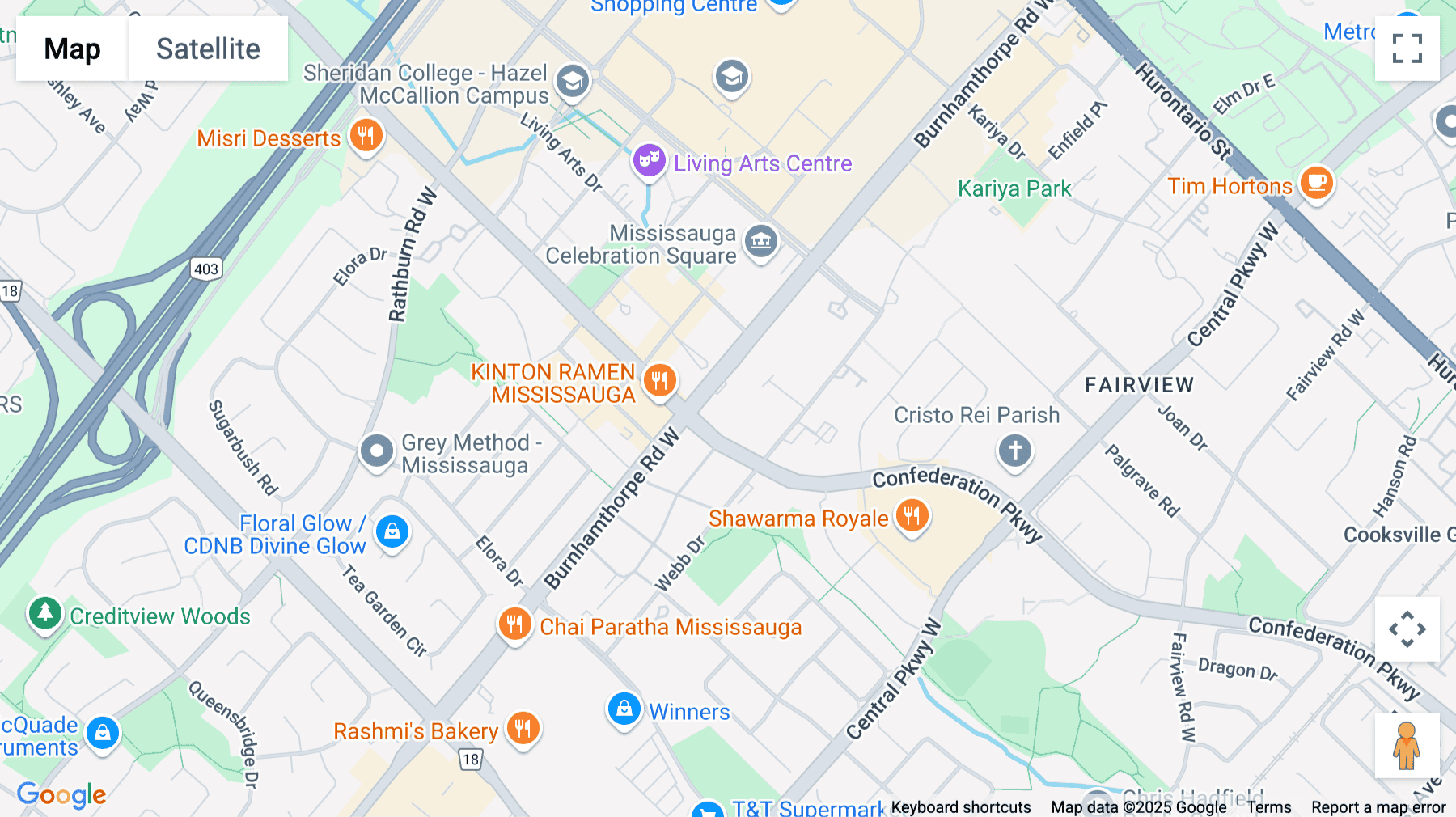 Click for interative map of 350, Burnhamthorpe Road West, Unit 200, Mississauga