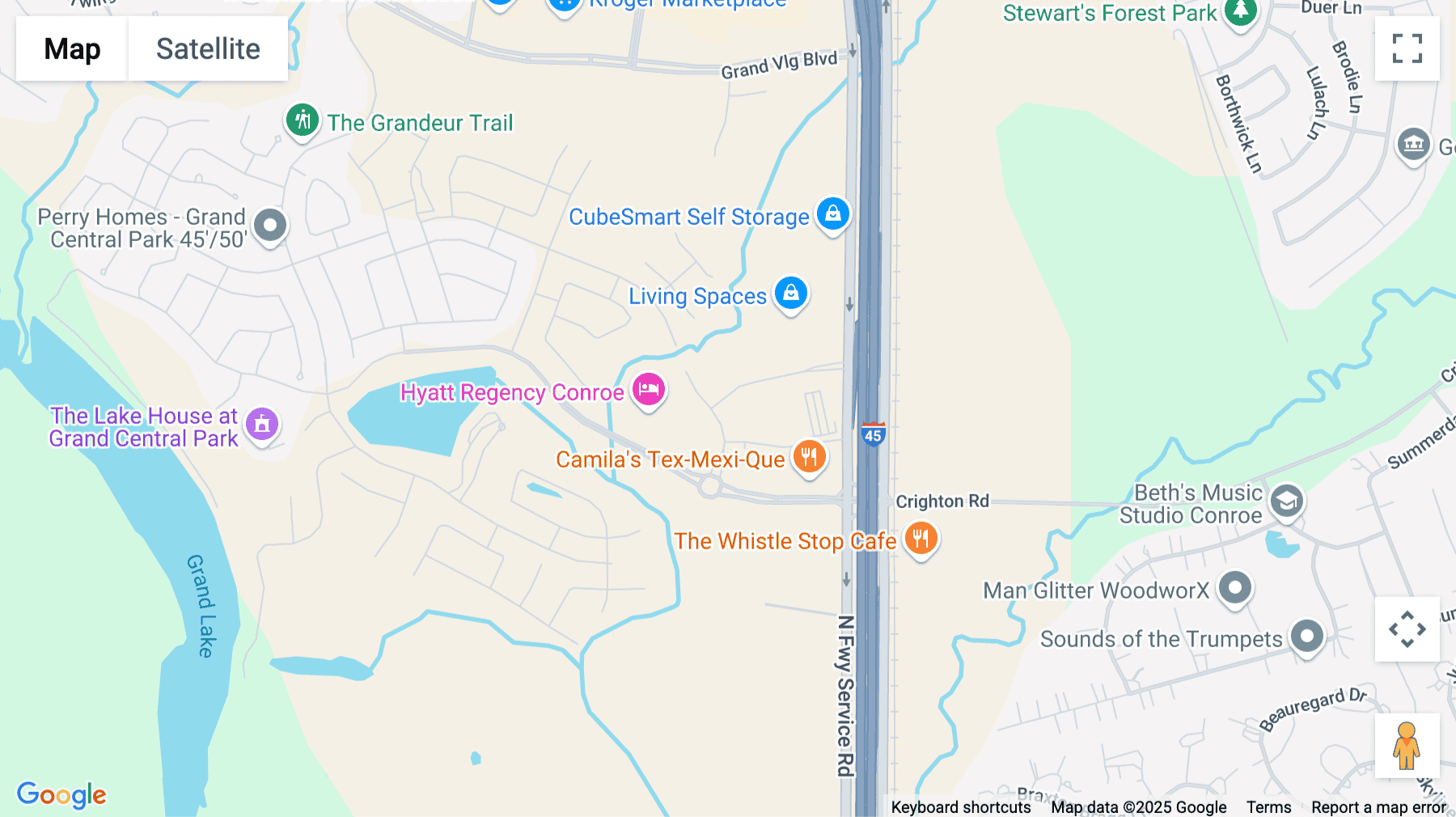Click for interative map of 1135 Grand Central Parkway, Conroe