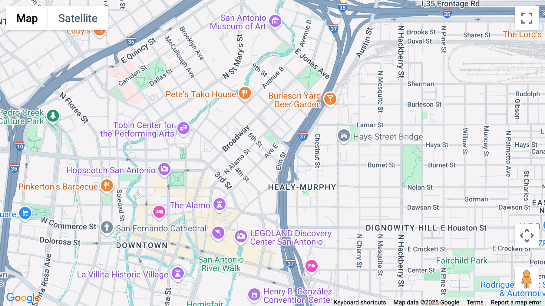 Click for interative map of 500, 6th Street, Downtown, San Antonio