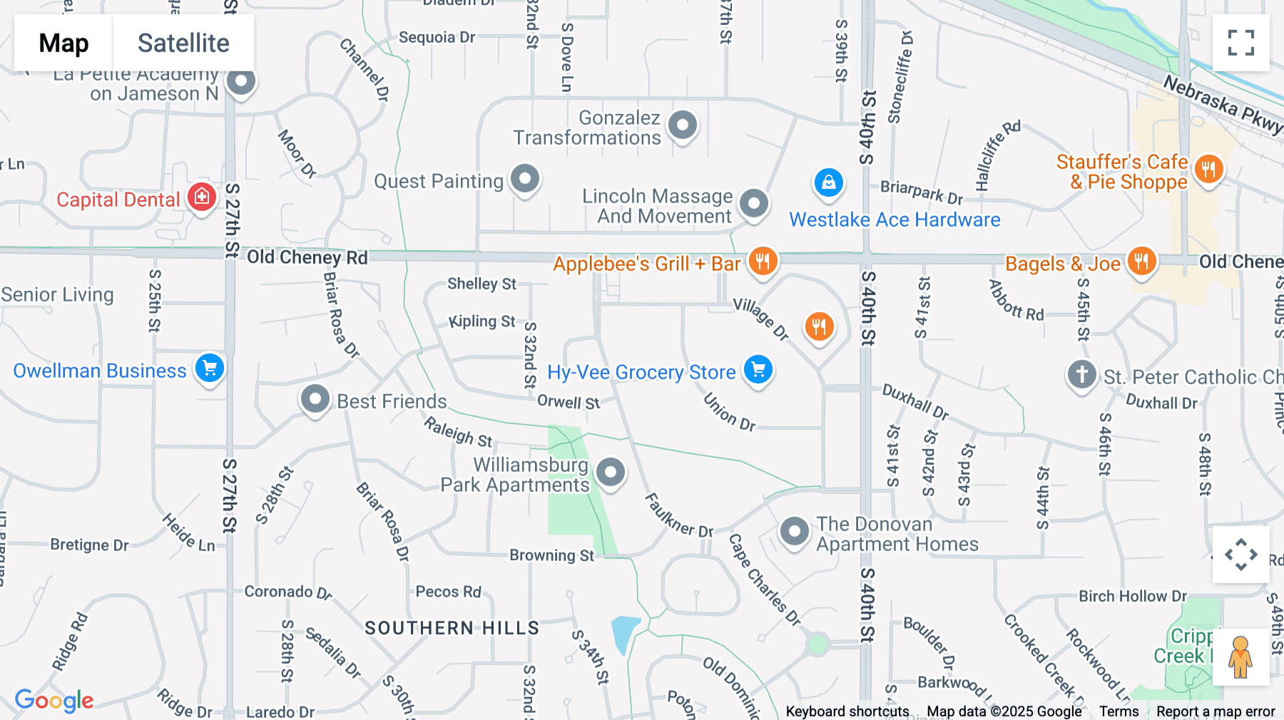 Click for interative map of 3400 Plantation Drive, Suite 100, Lincoln (Nebraska)