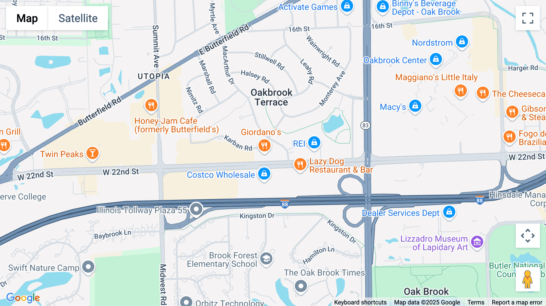 Click for interative map of 17W240 22nd Street, 2nd Floor, Oakbrook Terrace