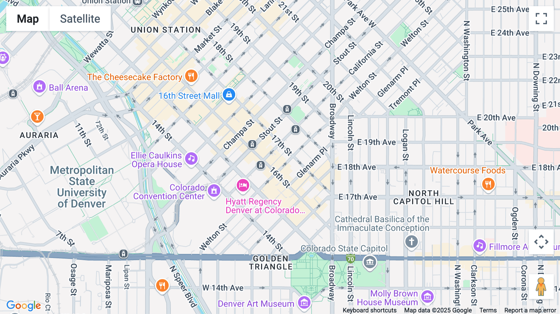Click for interative map of 600 17th Street, Suite 2800 South, Denver