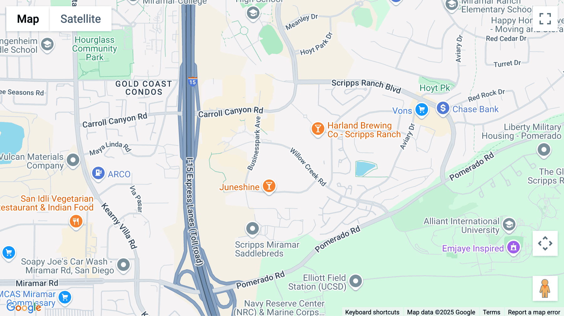 Click for interative map of 10089, Willow Creek Road, Suite 200, San Diego