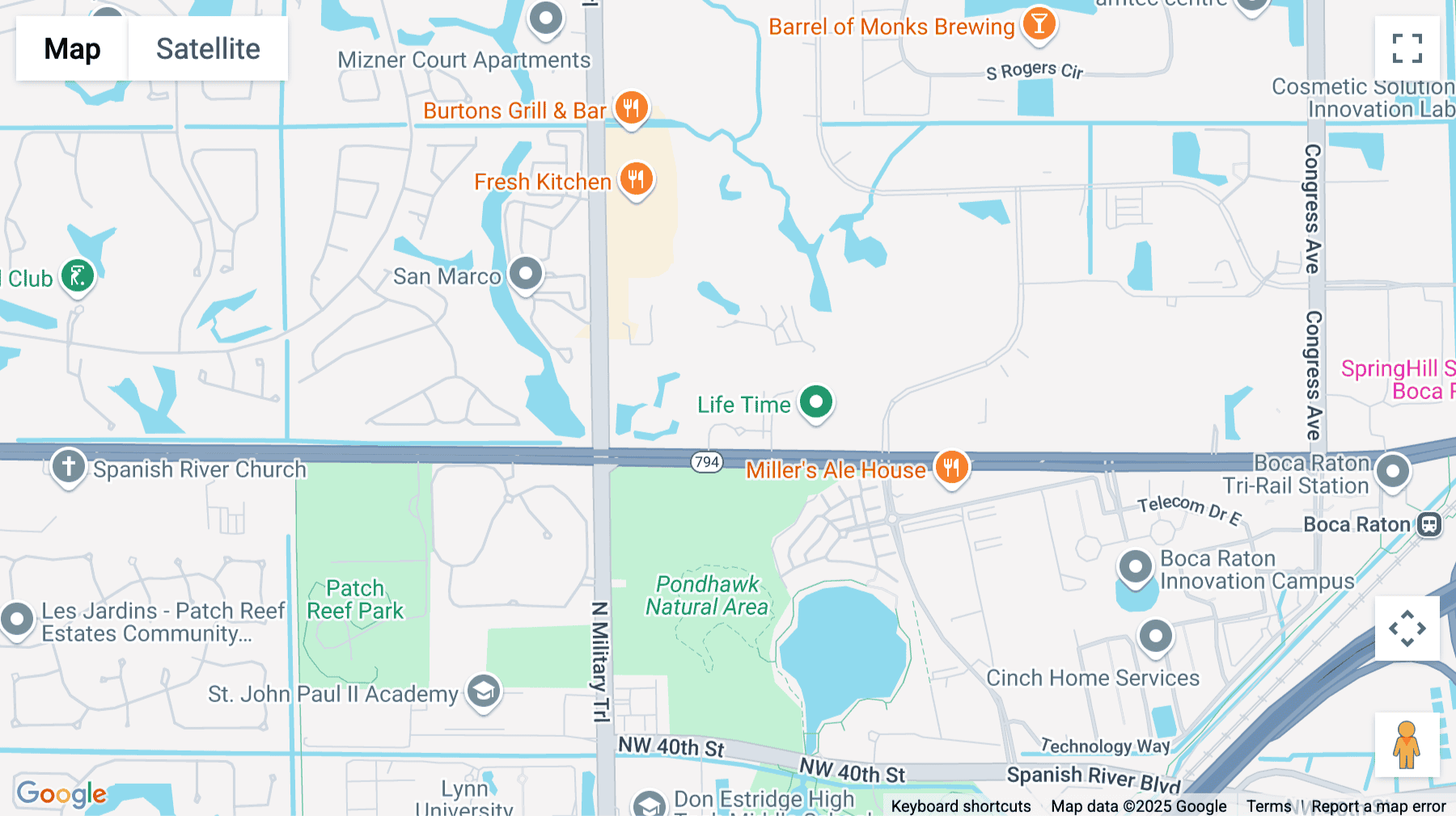 Click for interative map of 1501 Yamato Road, Floor 2, Boca Raton