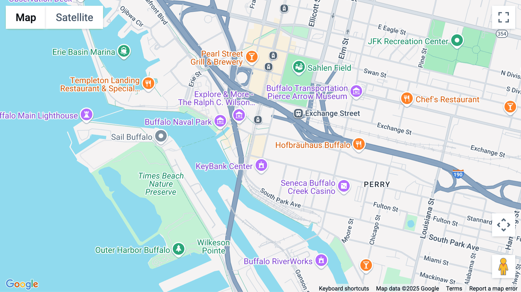 Click for interative map of 369 Washington Street, 1st Floor, Buffalo