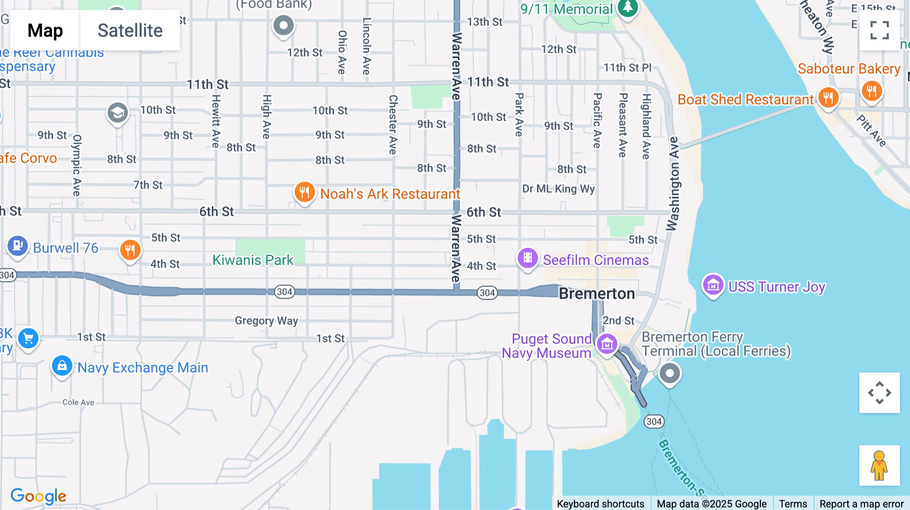 Click for interative map of 400 Warren Avenue, 4th Floor, Bremerton