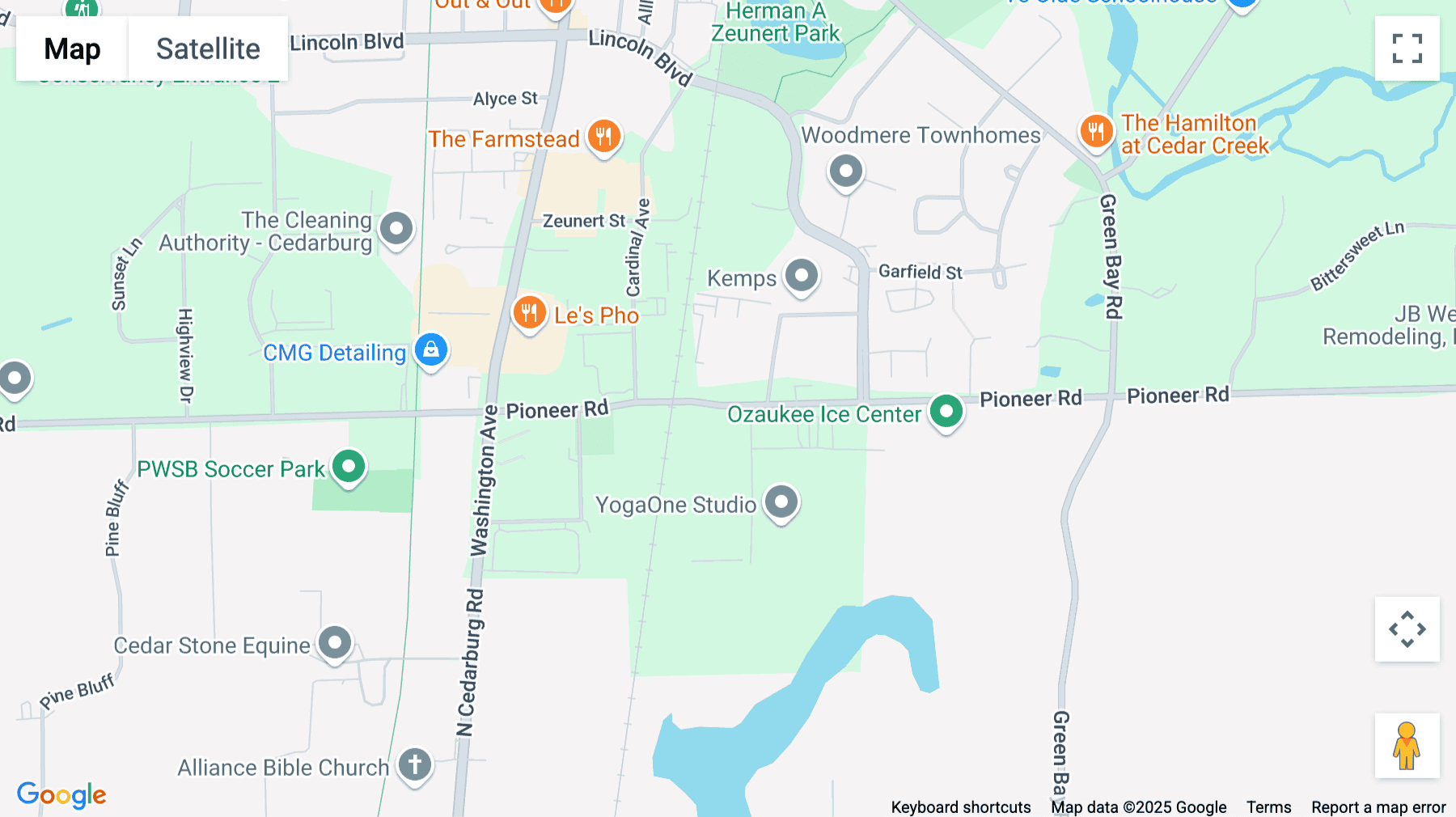 Click for interative map of W57 N14280 Doerr Way, Suite 201, Cedarburg