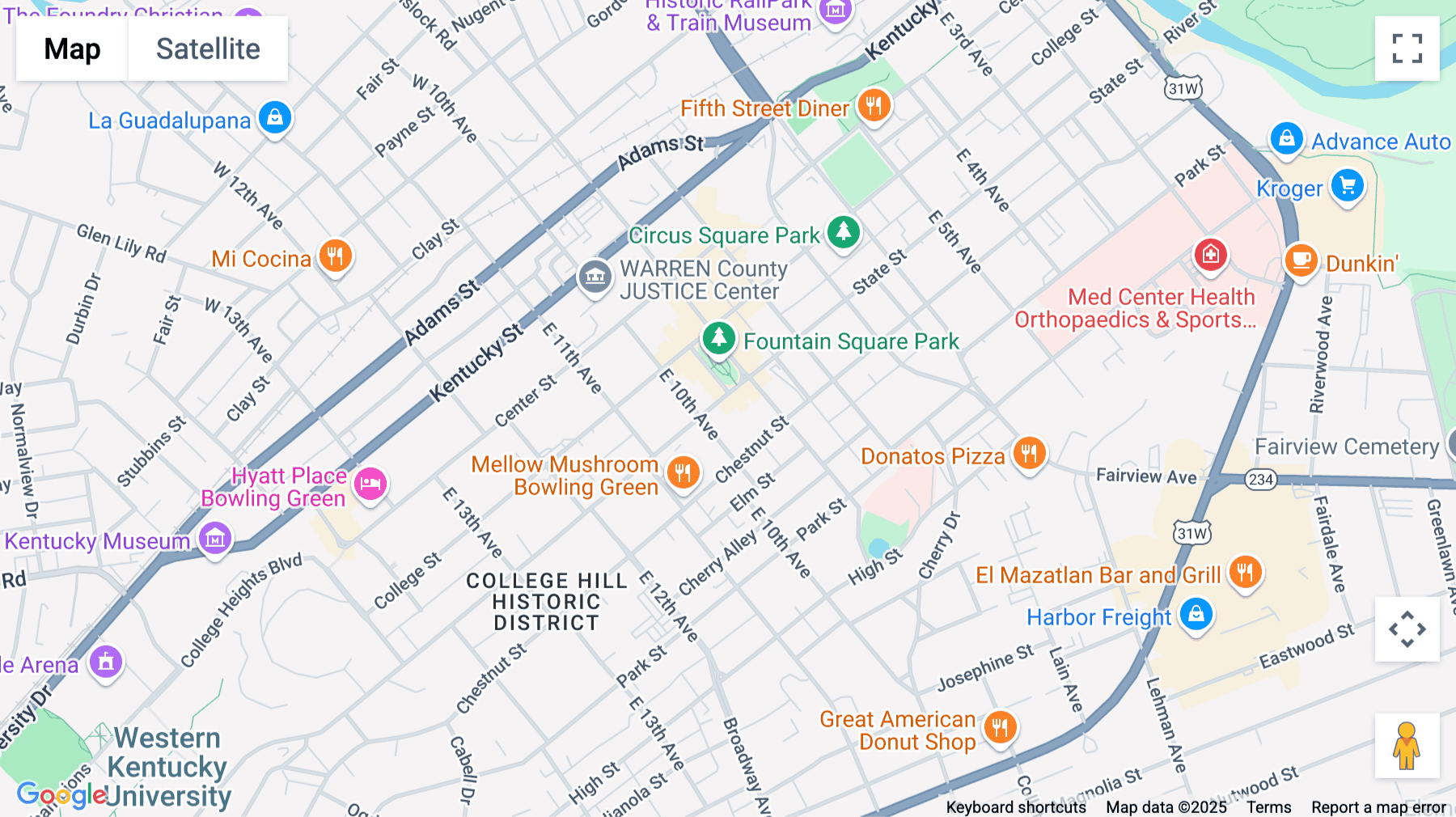Click for interative map of 922 State St, 4th Floor, Bowling Green