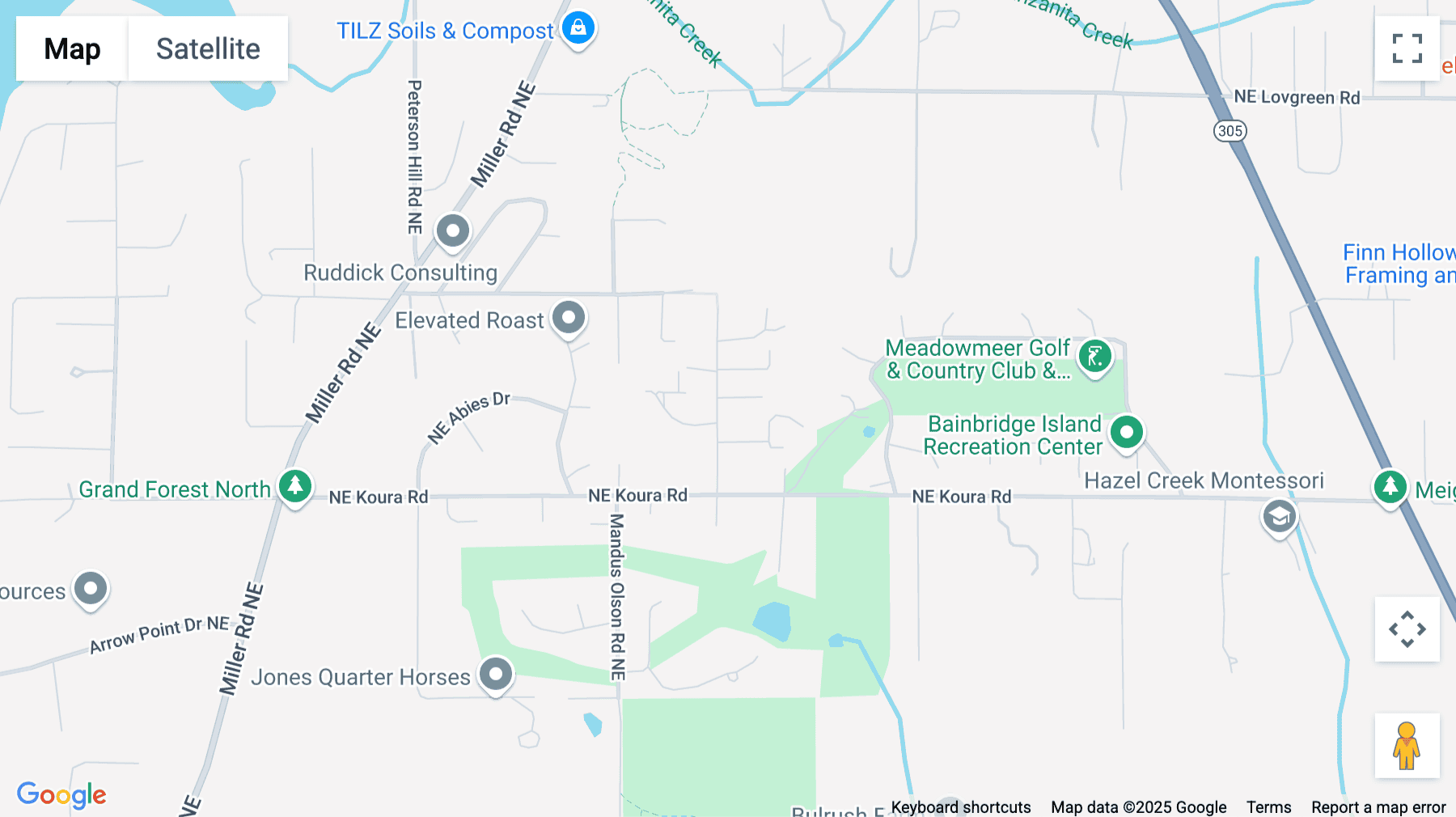 Click for interative map of 100 Ravine Ln, 2nd Floor, Bainbridge Island
