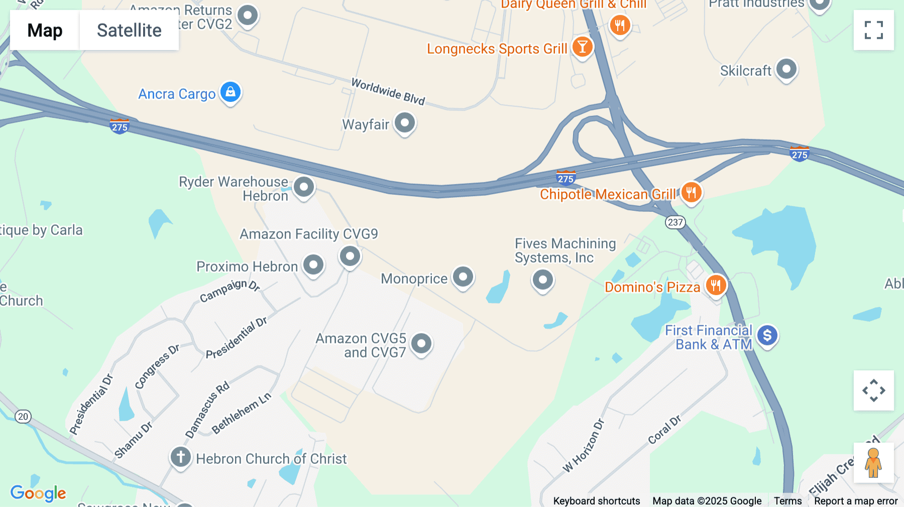Click for interative map of 2300 Litton Lane, Suite 250, Hebron