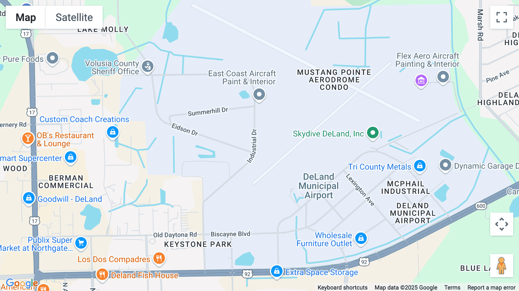 Click for interative map of 1991 Industrial Boulevard, DeLand
