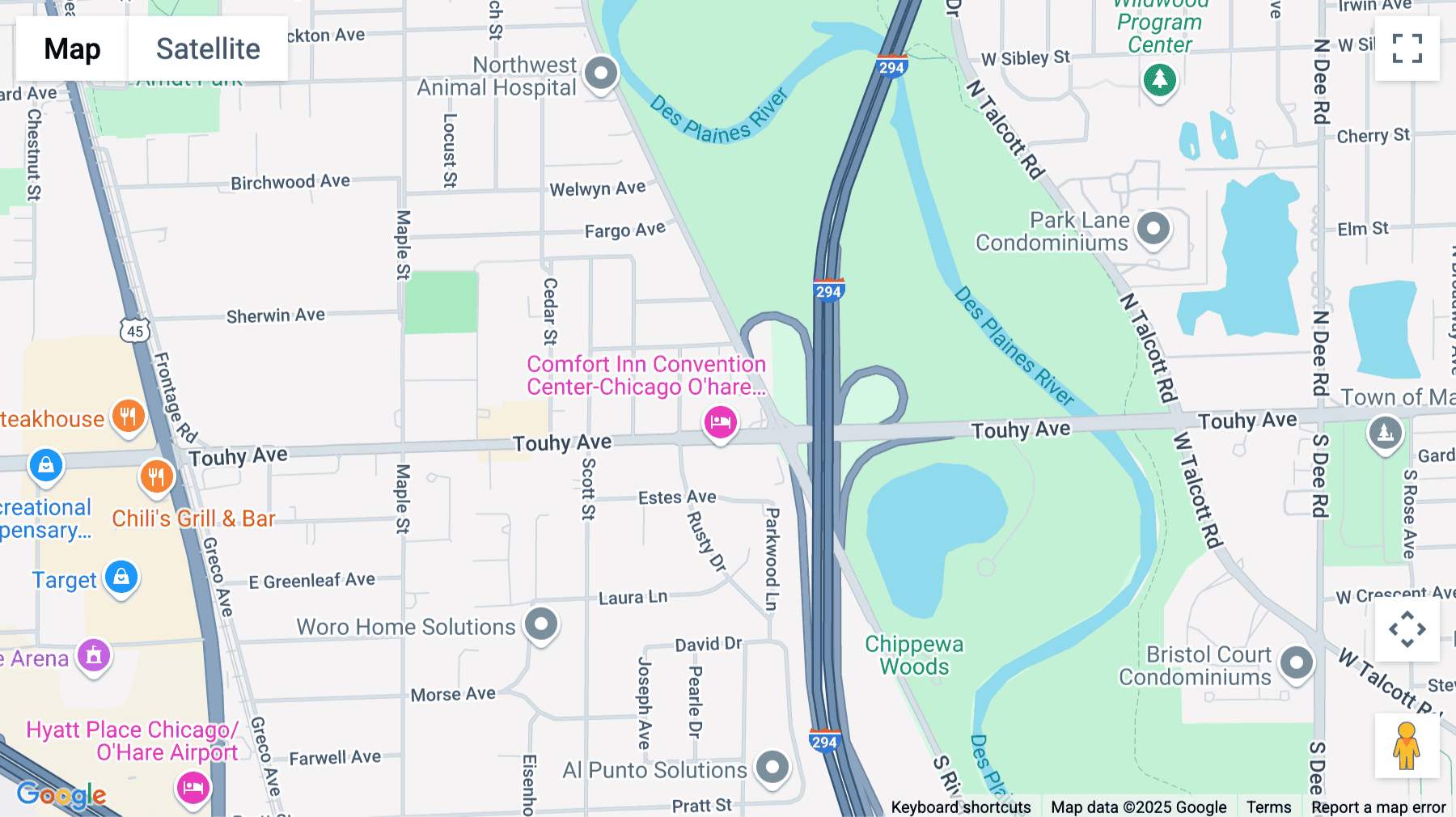 Click for interative map of 2340 S River Rd, 2nd Floor, Des Plaines