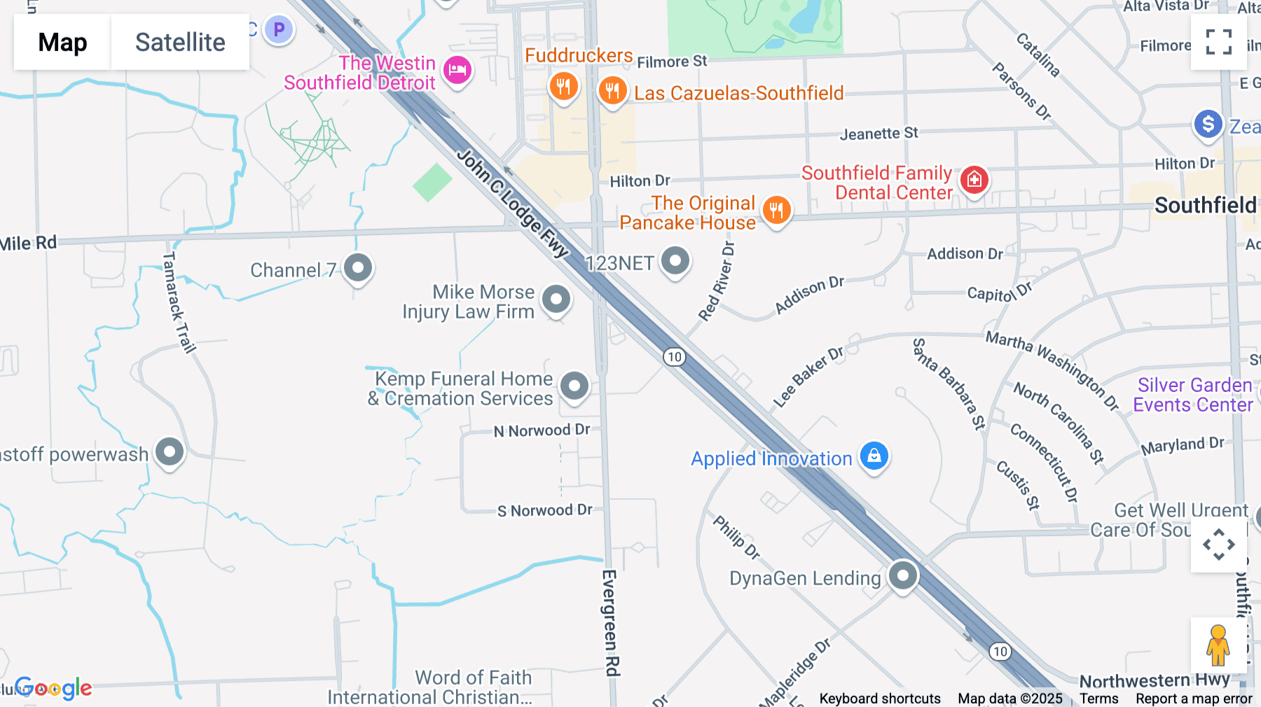 Click for interative map of 24681, Northwestern Highway, 2000, Southfield