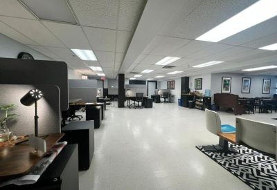 Well-equipped fitness center featuring multiple elliptical machines and a weight-lifting rack.