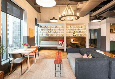 Exterior view of 1550 Wewatta Street, Triangle Building