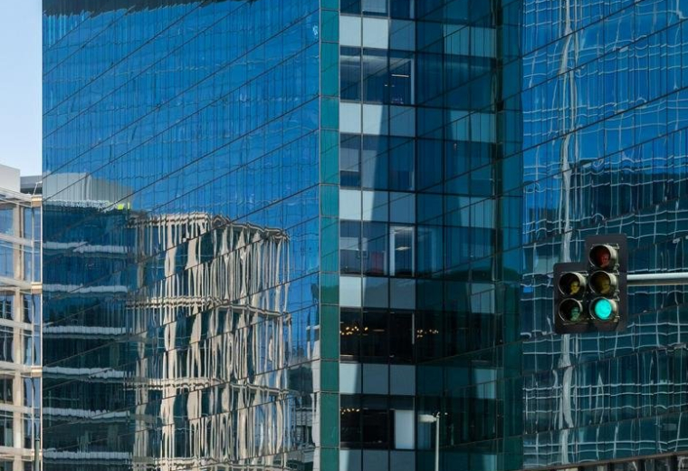 Interior of 1550 Wewatta Street, Triangle Building