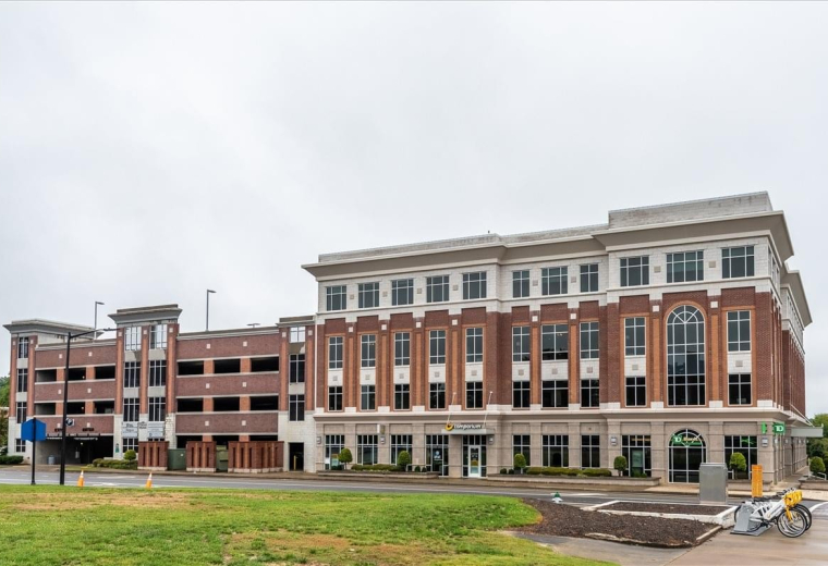 Exterior view of the brick building at 331 East Main Street, Suite 200.