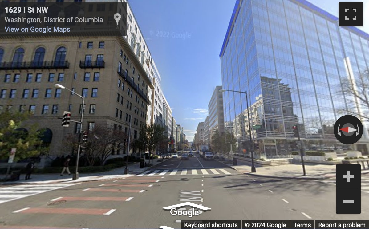Street View image of Washington D.C., USA