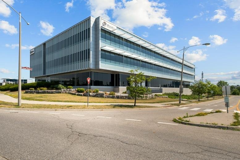 Exterior view of the glass-facade building at 300, Hagey Boulevard.