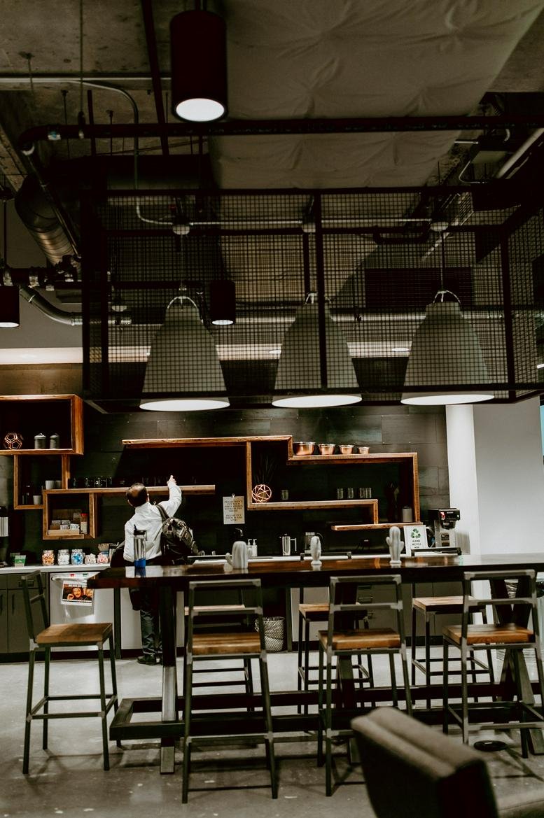 Cafe-style communal kitchen at 5830 Granite Parkway No. 100, Granite Park.