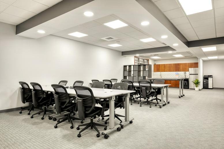 Spacious open-plan training room at 11 South Main Street, Unit 200, Concord, New Hampshire.