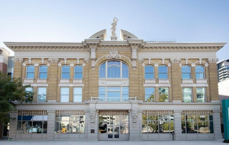 Exterior facade of the historic 132 South State Street building with ornate architectural details.