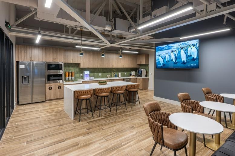 Spacious communal kitchen and dining area at 1500 Waugh Drive.