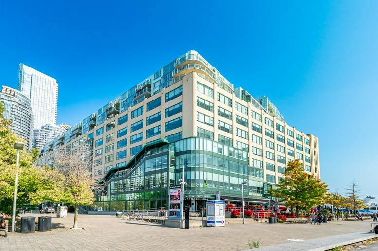 Exterior facade of the historic Terminal Warehouse building at 207 Queens Quay West.