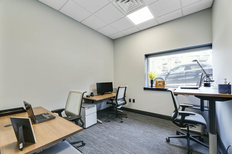 Two-person office suite at 25 Pompton Avenue, Suite 101, Montclair, New Jersey.