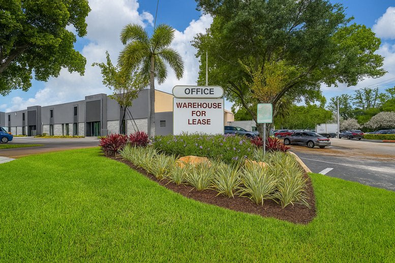 Exterior facade of the industrial building at 3001 Southwest 10th Street, Pompano Beach.