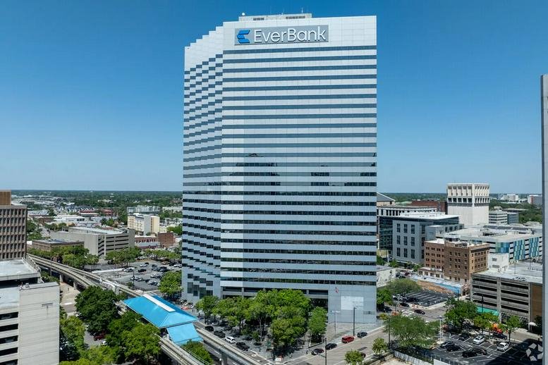 Wide exterior view of the multi-story 301 W. Bay Street office building.