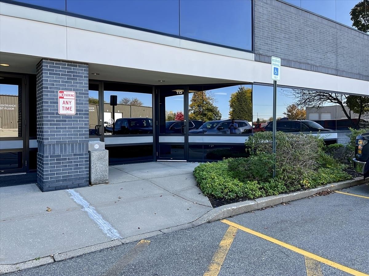 Exterior facade and entrance of 4595 Broadmoor Avenue, 1st Floor.
