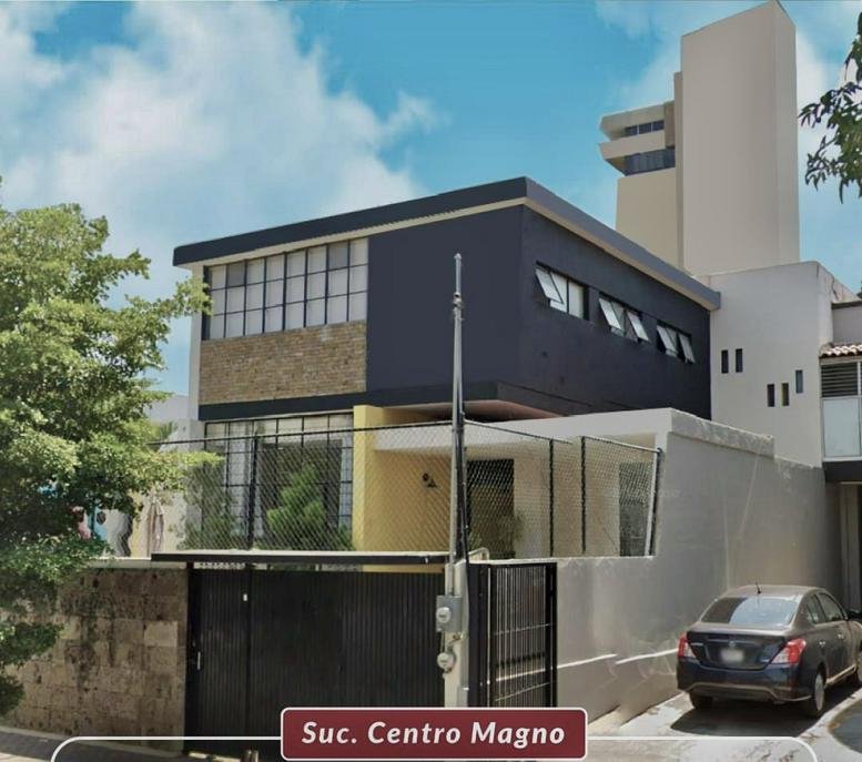 Exterior view of the modern two-story building at C. Calderón de la Barca 76.