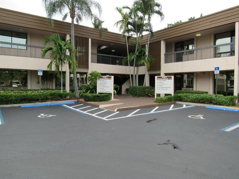 Exterior view of the multi-story office building at 1021 Ives Dairy Road, Building 3.