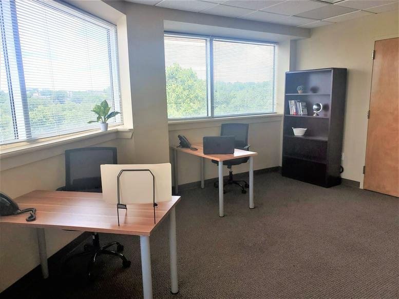 Spacious two-person office suite at 1521 Concord Pike, Suite 301, Wilmington (Delaware) with large windows.