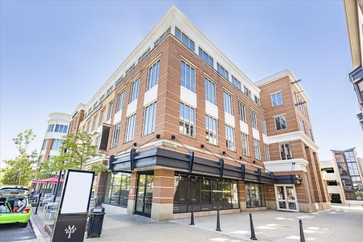 Exterior view of the brick facade building at 159 Crocker Park Boulevard.