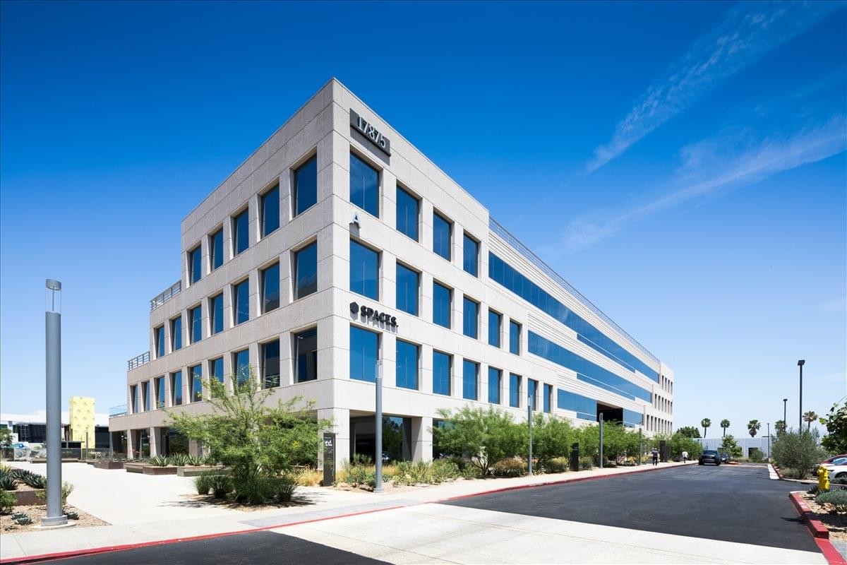 Exterior view of the contemporary office building at 17875 Von Karman Avenue.