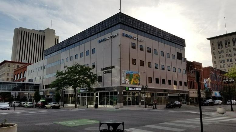 Exterior view of the multi-story The Armstrong Hub at 222 3rd Avenue Southeast.