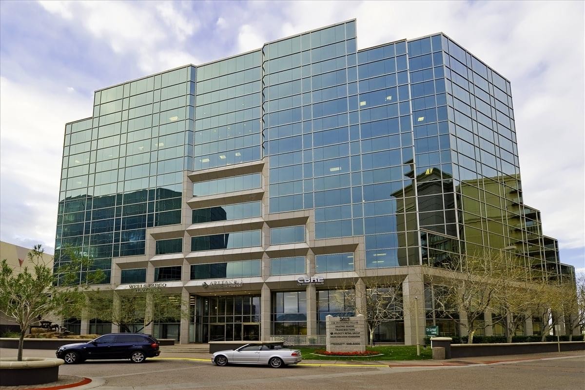 Exterior of the glass-facade 2415 East Camelback Road, Camelback Esplanade Center.