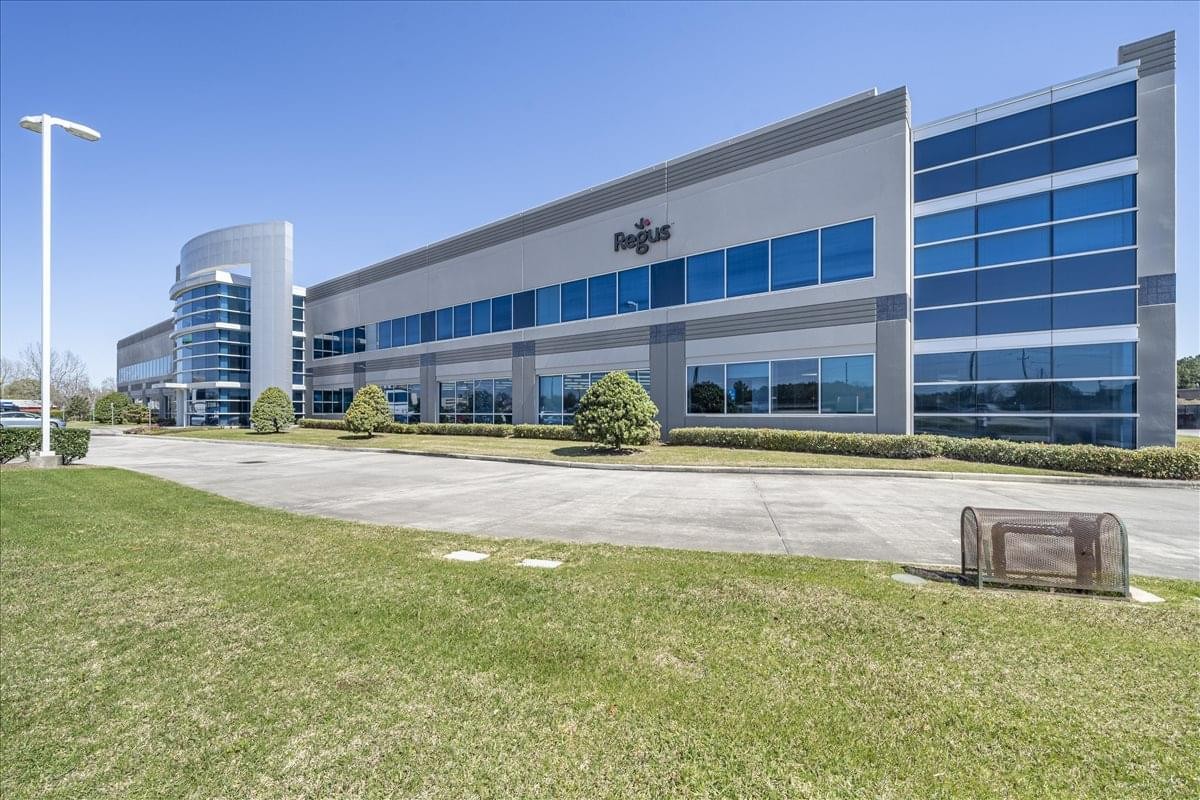 Exterior view of the contemporary office building at 24624 Interstate 45 North.