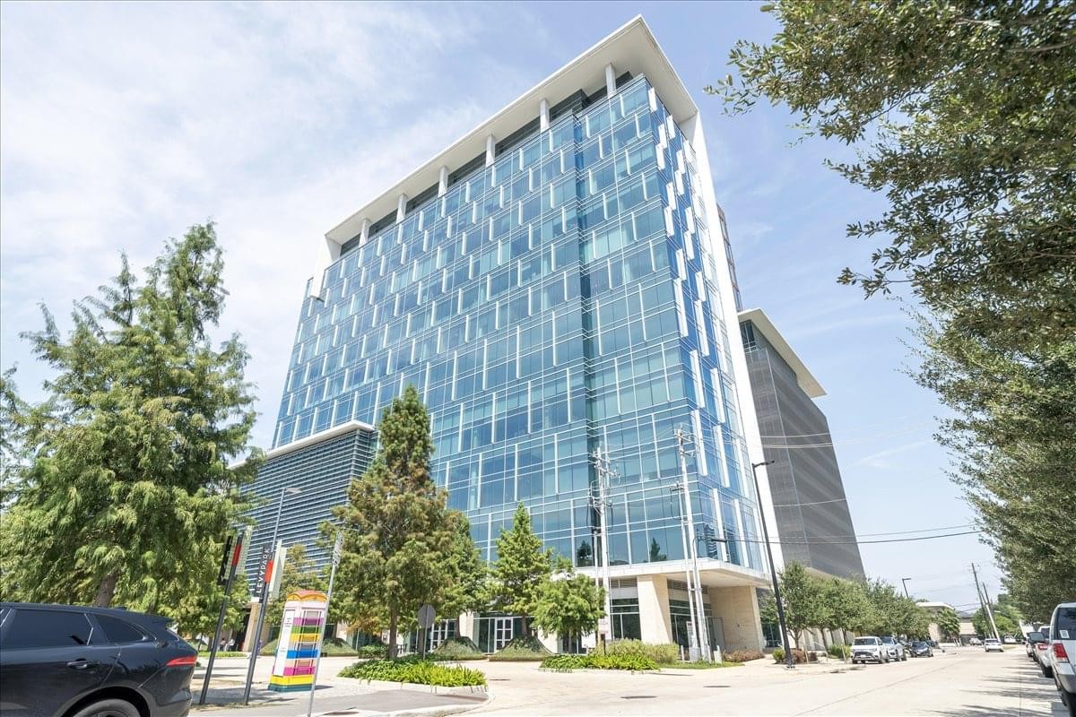 Exterior view of the glass-facade 2925 Richmond Avenue building.